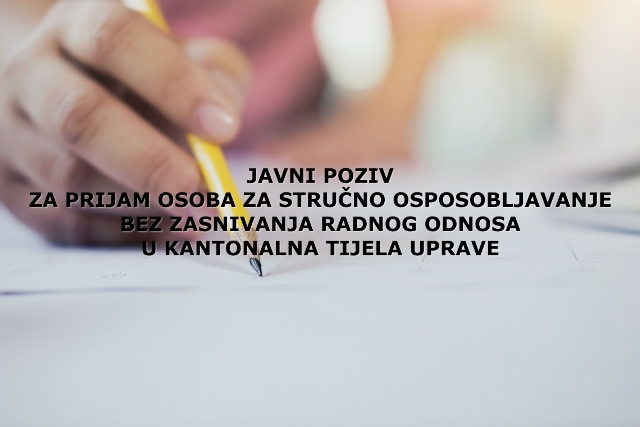 JAVNI POZIV VLADA SBK VOLONTERI