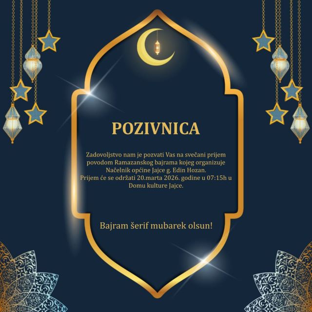 POZIVNICA Bajramski prijem 2026