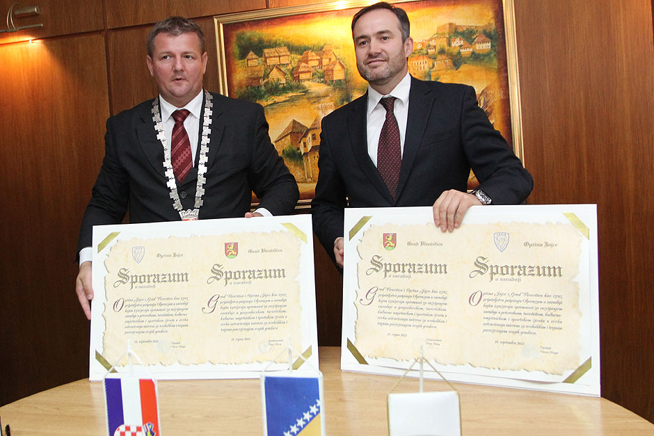 Sporazum između Grada Virovitica i Općine Jajce